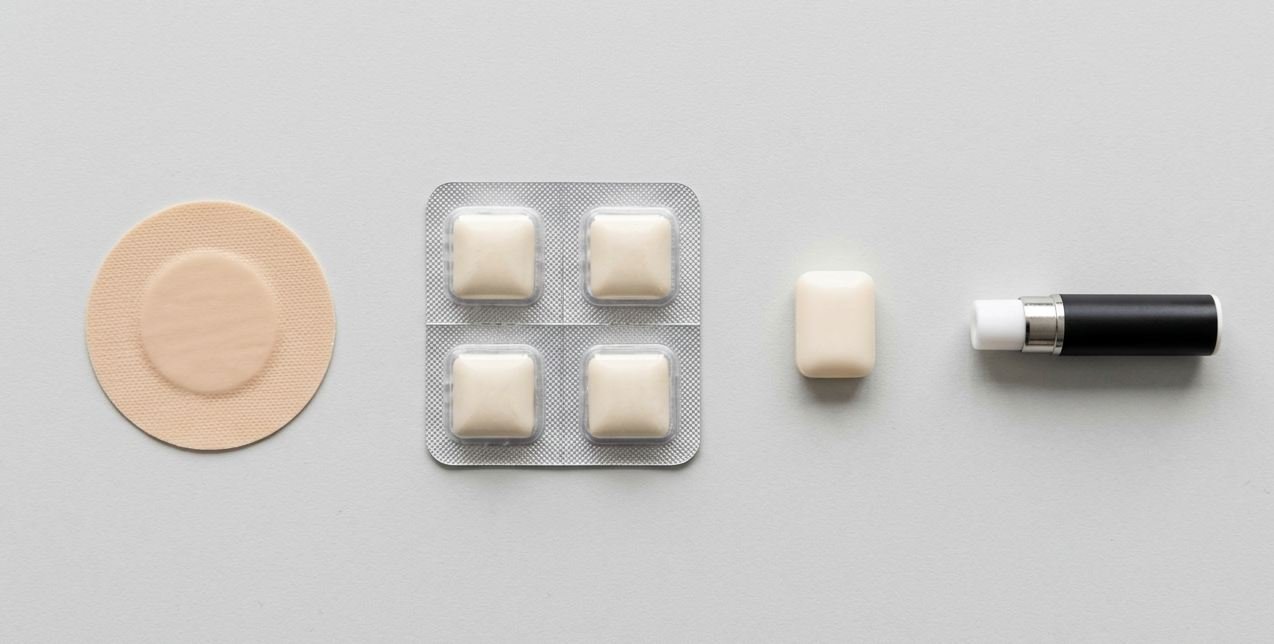 nicotine replacement therapy products that affect how long nicotine stays in your system – patch, gum, lozenge, inhaler
