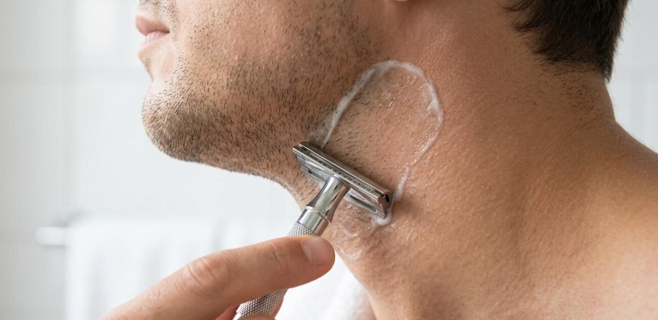 Proper shaving technique to help prevent ingrown hairs and skin irritation